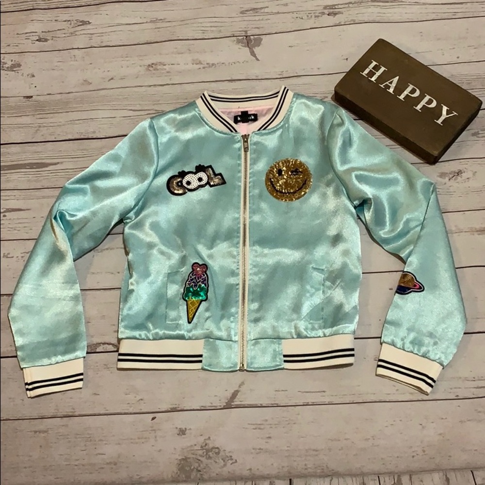 Girls fashion jacket size medium, 10